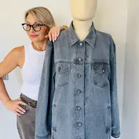 Мужская джинсовка из мраморного денима