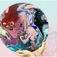 Интерьерная картина Fluid и Resin Art