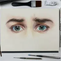 Глаза акварелью