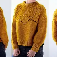 Джемпер с ажурной кокеткой Magnolia Bloom