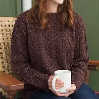 Женский пуловер с аранами Devyn