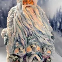 Ватные игрушки. Дедушка Мороз