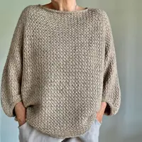 Льняной оверсайз пуловер Augusta