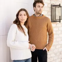 Пуловер унисекс Willow с минимальными косами