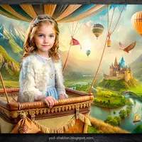 Фотошаблоны На воздушном шаре