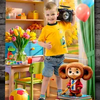 Коллажи Чебурашка в детском саду