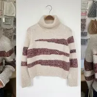 Свитер с асимметричными цветными полосами Sycamore