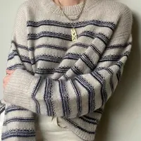 Пуловер с японским плечом Structure loop sweater