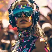 200+ Midjourney Raverbabe Art Prompts. Яркие рэйв-промпты для Миджорни