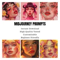 Prompts for Aesthetic Girl Portrait. Пастельные кинематографические неоновые промпты девушек