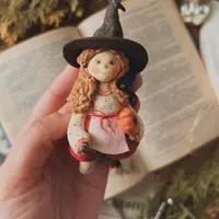 Ватные игрушки. Ведьмочка