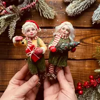 Ватные игрушки: Эльфы