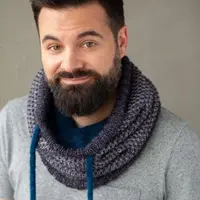 Двухслойный снуд спицами ленивым жаккардом The Snuggle is Real