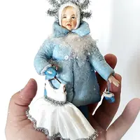 Ватные игрушки. Снежинка