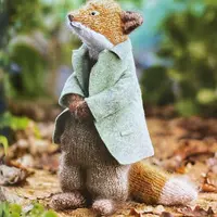 Вязаный спицами лис Mr. Tod