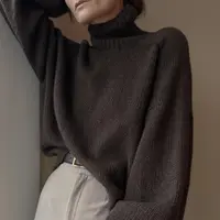 Базовый Sweater №30, вязанный спицами сверху
