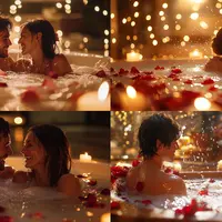 5000 промптов для создания изображений влюбленных пар в Midjourney для открыток, принтов и постеров