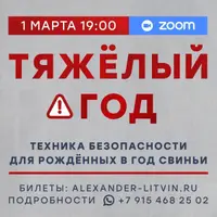 Тяжелый год. Техника безопасности для рожденных в год Свиньи