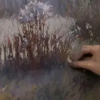 Поздняя осень. Пейзаж пастелью