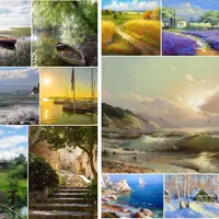 Пейзаж маслом. Части 1 и 2