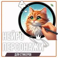 Нейроперсонажи для стикеров