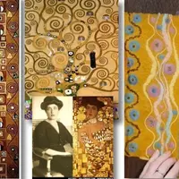 Климт+. Живопись и орнаменты в декоре войлока