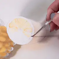 Натюрморт акварелью: апельсины и стеклянный кувшин