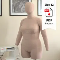 Универсальный манекен для пошива и демонстрации одежды. Размер 12