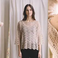 Ажурный пуловер из льна Donovan