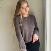 Вязанная спицами кашемировая блуза Maria