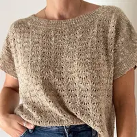 Вязаная спицами футболка-оверсайз Joplin