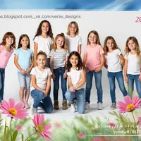 Набор CU-701. Рамка под общее фото для детского сада