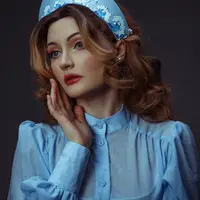 Кокошник Лебедь на волнах