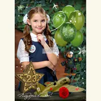 Детский фотошаблон 23 февраля-8