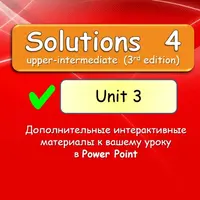 Solutions Upper Intermediate Unit 3