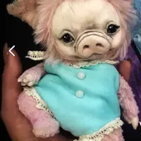 Поросёнок в технике тедди