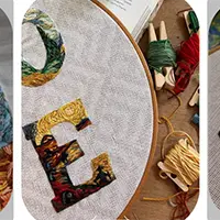 Вышивка по маслу. Гладь в стиле Ван Гога