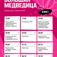 Большая Медведица: Биология ЕГЭ 2026. Блок 1