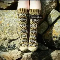 Жаккардовые носки с цветами Stoorbra Socks