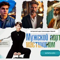 Мужской портрет мастихином