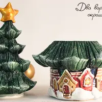 Ёлки-банки: Домики-светильники