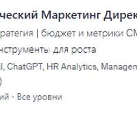 CMO: Стратегический маркетинг-директор с нуля до C-level