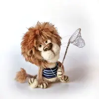 Вязаные игрушки. Лев Леон