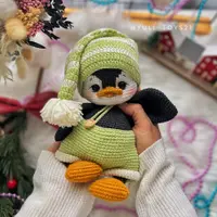 Вязаные игрушки: Пингвинята