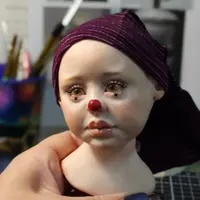 [Куклы] МК по лепке детской головы [Наташа Грин]