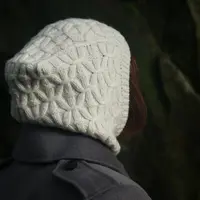 Капор капюшон вязаный спицами Csilla Hood