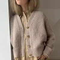 Кардиган вязаный спицами Caia