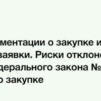 Анализ документации о закупке и подготовка заявки. Риски отклонения. Правила 223-ФЗ