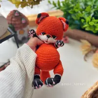 Вязаные игрушки: Лисята