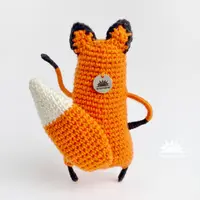 Вязаные игрушки. Лиса